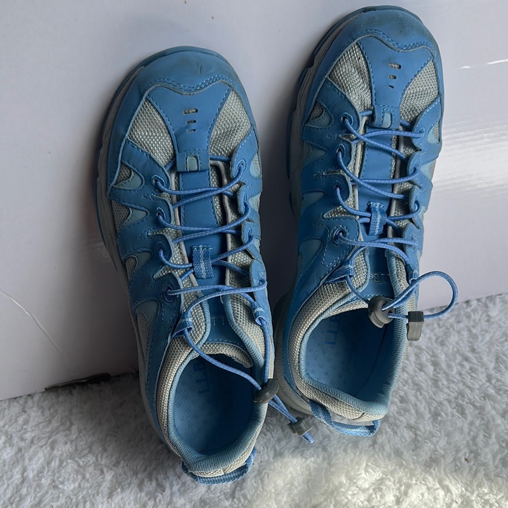 L.L. Bean Kids Blue and Gray Sneakers